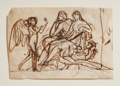 Cupidon apporte la rose à Jupiter et Junon - Bertel Thorvaldsen