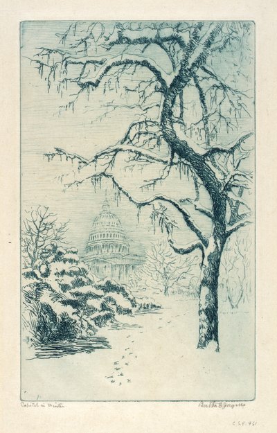 Le Capitole en hiver - Bertha E. Jaques