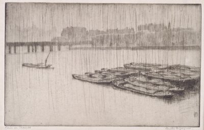 Pluie sur la Tamise - Bertha E. Jaques