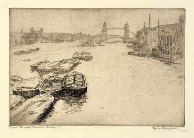 Tower Bridge, Tamise, Londres - Bertha E. Jaques