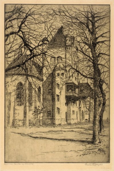 Bâtiment allemand, Chicago - Bertha Evelyn Jaques