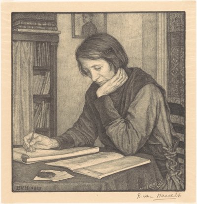 Portrait de Sanne Bruinier - Bertha van Hasselt (signed by artist)