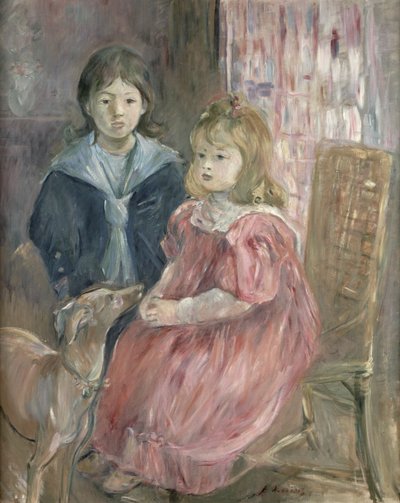 Double portrait de Charley et Jeannie Thomas, enfants du cousin de l