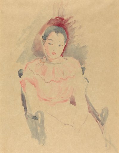 Fille assise - Berthe Morisot