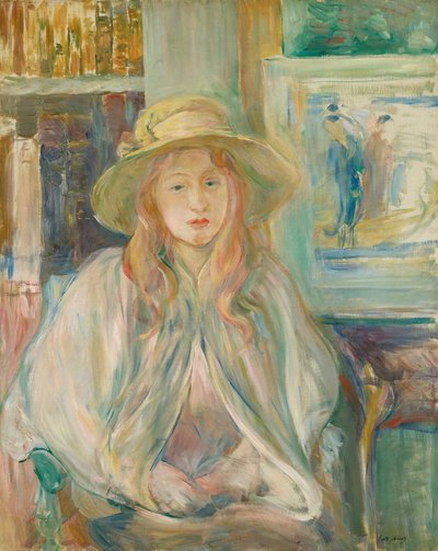 Fillette au chapeau de paille - Berthe Morisot