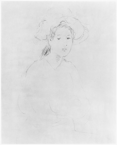 Tête de femme (Verso) 1893 - Berthe Morisot