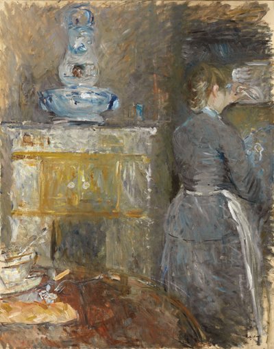 Dans la salle à manger, 1880 - Berthe Morisot