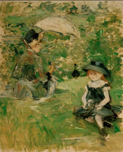 Jeune femme et enfant dans l