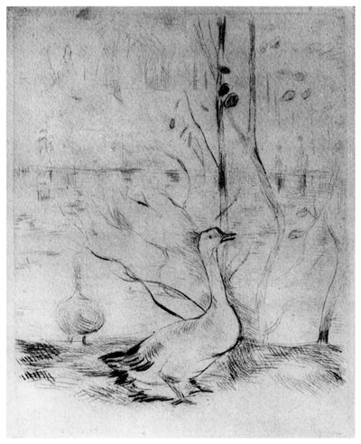 Les Oies, vers 1860-1890 1924 - Berthe Morisot