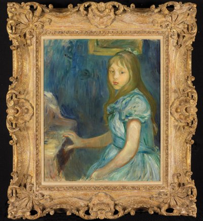 Lucie Léon au piano - Berthe Morisot