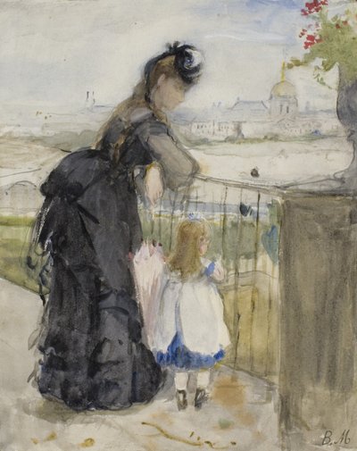 Sur le balcon, 1871-72 - Berthe Morisot