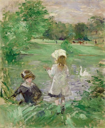 Au bord du lac, 1883 - Berthe Morisot