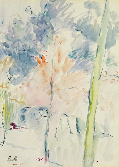 Arbre rouge dans un bois, 1893 - Berthe Morisot
