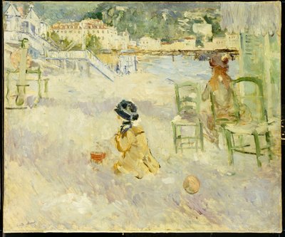 La plage à Nice, 1882 - Berthe Morisot
