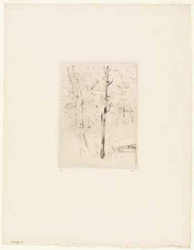 Le lac du bois de Boulogne - Berthe Morisot