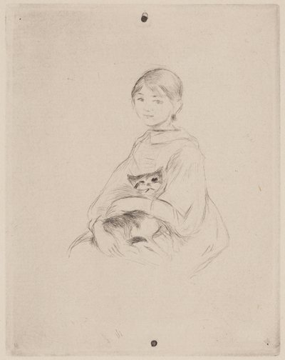 Jeune fille avec chat (Julie Manet) - Berthe Morisot