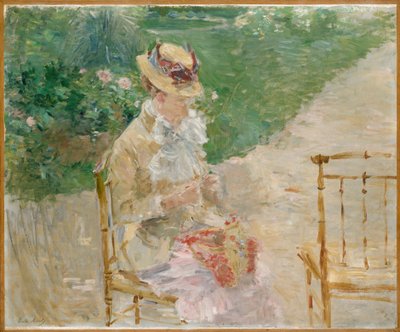 Jeune femme tricotant, vers 1883 - Berthe Morisot