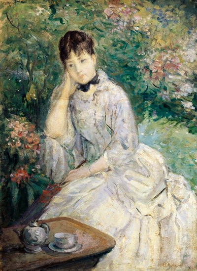 Jeune femme assise sur un canapé - Berthe Morisot