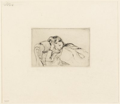 Jeune femme au repos - Berthe Morisot