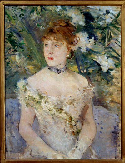 Jeune femme en toilette de bal - Berthe Morisot