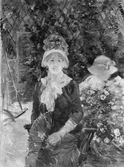 Jeune femme dans un jardin - Berthe Morisot