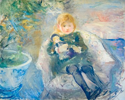 Jeune fille avec poupée, vers 1884 - Berthe Morisot