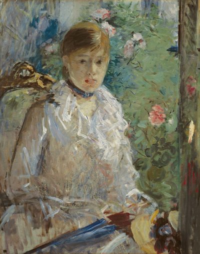 Jeune femme assise devant une fenêtre, appelée Été, 1879 - Berthe Morisot
