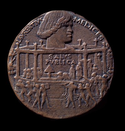 Médaille en bronze sur la conspiration des Pazzi (1478) - Bertoldo di Giovanni