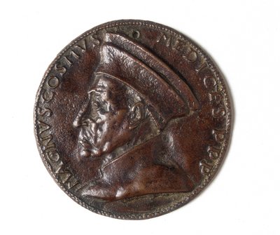 Médaille représentant Cosimo il Grande : recto - Bertoldo di Giovanni