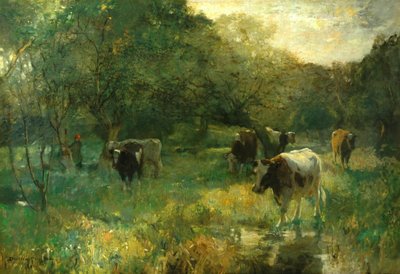 Pâturage de vallée, prairies marécageuses - Bertram Priestman