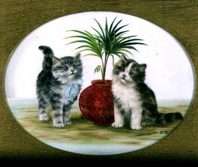 Chatons près d