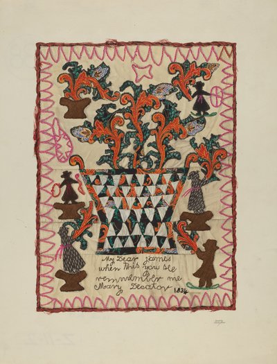 Panneau en lin appliqué - Beverly Chichester