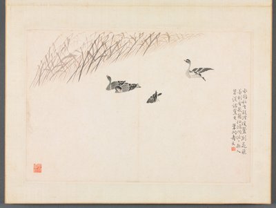 Album de calligraphie et de peintures - Bian Shoumin
