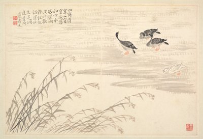 Album de calligraphie et de peintures, 18e siècle - Bian Shoumin