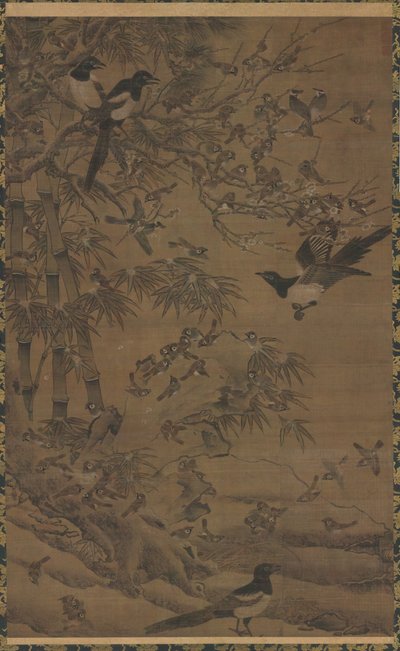 Cent oiseaux et les trois amis - Bian Wenjin