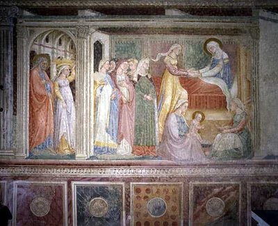 La Nativité, de la vie de la Vierge dans une chapelle de l
