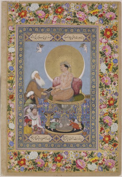 Jahangir préférant un cheikh soufi aux rois, vers 1618 - Bichitr