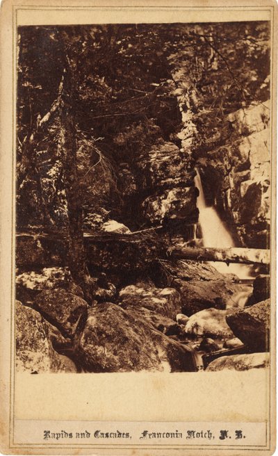Rapides et cascades, Franconia Notch, New Hampshire - Bierstadt Brothers