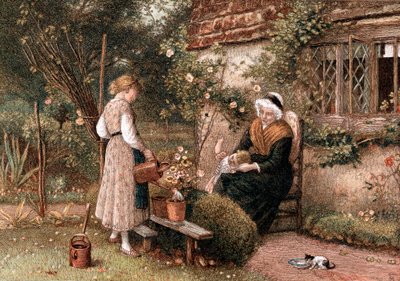 Jeunesse et vieillesse, 1866 - Birket Foster