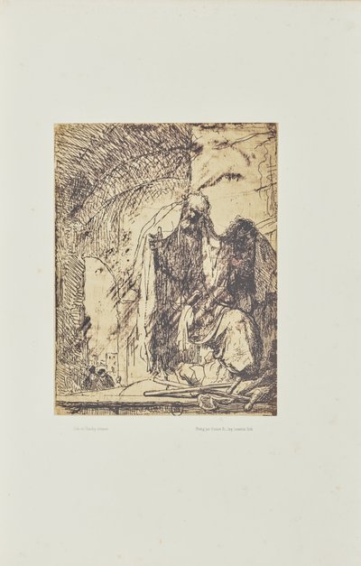 [Pierre et Jean à la porte du temple] - Bisson Frères