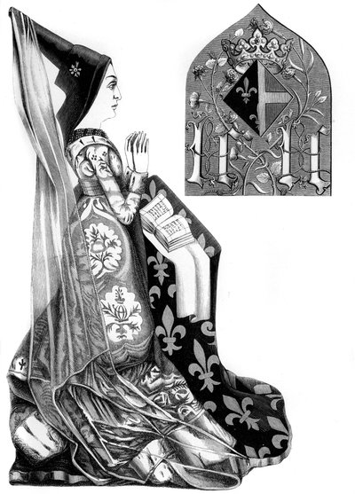 Charlotte de Savoie 1441-1483, reine consort de Louis XI de France, 15e siècle 1849 - Bisson and Cottard
