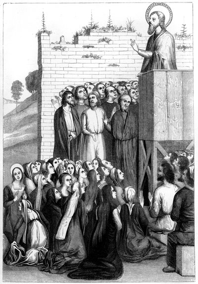 Le Christ prêchant, 15ème siècle 1849 - Bisson and Cottard