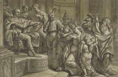 Eponina demande grâce pour Sabinus à Vespasien - Blaise Nicolas Lesueur