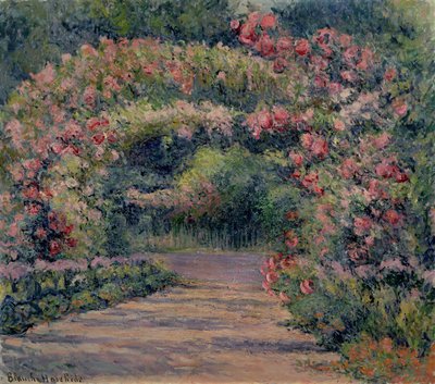 Arche de roses à Giverny - Blanche Hoschede Monet