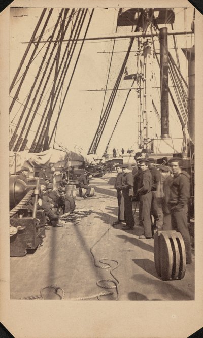 USS New Hampshire, vers 1864-1865 (photo) - Blauvelt & Hubbard