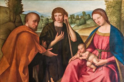 Adoration des bergers, Madonna avec l
