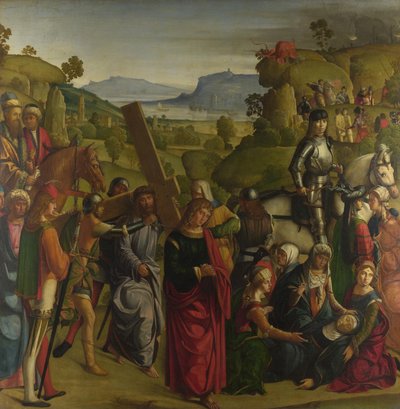 Christ portant la Croix et la Vierge Marie s
