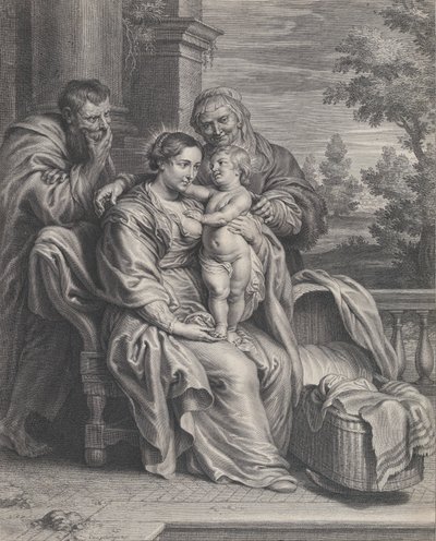 La Sainte Famille avec Sainte Anne, ca. 1625-35 - Boetius Adams Bolswert