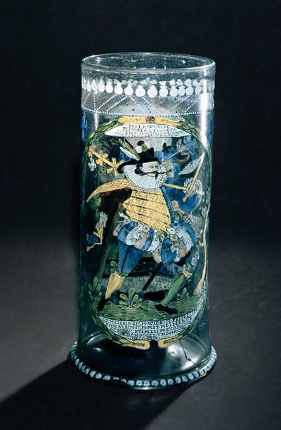 Humpen (grand gobelet) avec décoration émaillée d