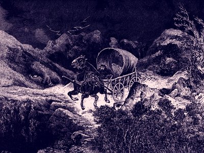 Balade en chariot en Californie de nuit - Bohuslav Kroupa